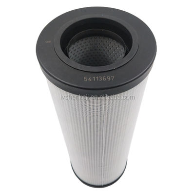 Reemplazo del elemento del filtro de aceite hidráulico de la perforación 99,99 % Fibra de vidrio 54113697