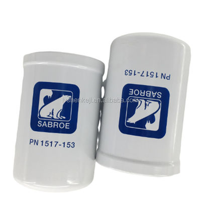 Cartucho de filtro de aceite refrigerante Fibra de vidrio 1517-153 99,99 %