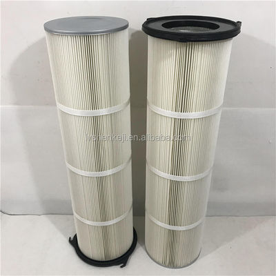 Cartucho de filtro de polvo colector Alta eficiencia 99,5% 0,5 μm Porosidad