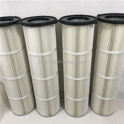 Cartucho de filtro de polvo colector Alta eficiencia 99,5% 0,5 μm Porosidad