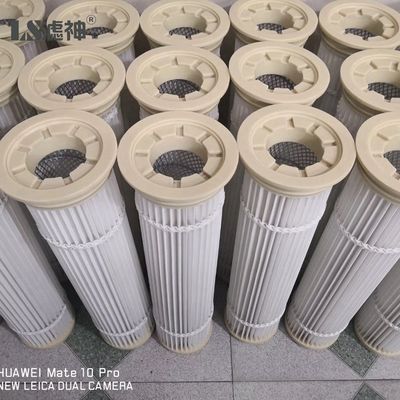 Cartucho de filtro de polvo industrial HEPA Ciclón 3 Lugs Colector de bridas para turbina de gas