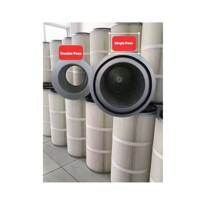 Recolector de cartuchos de filtro de polvo recubierto de 0,5 μm para la máquina de disparo